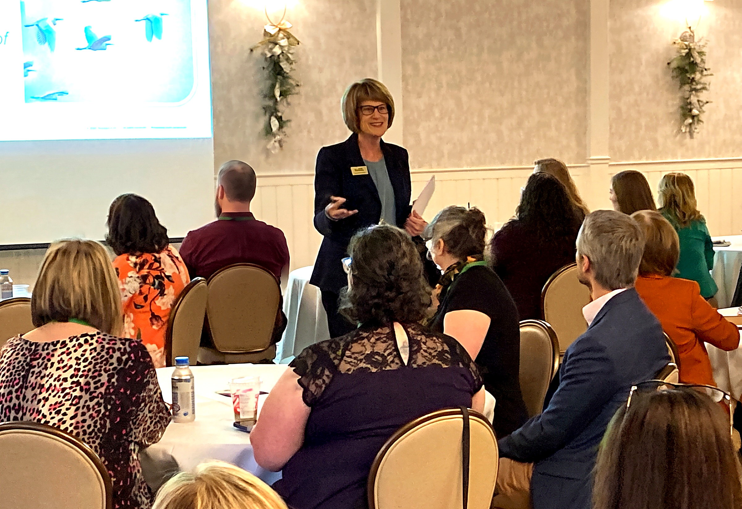 Patty Stueve presenting at the WesBanco Employee Engagement Symposium